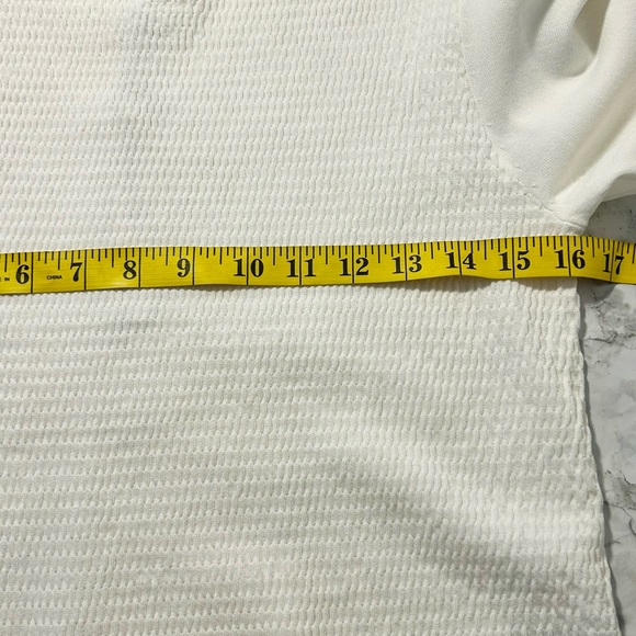 Catherine Malandrino Womens Long Sleeve White Top Sweater Sz L EUC - Picture 3 of 9